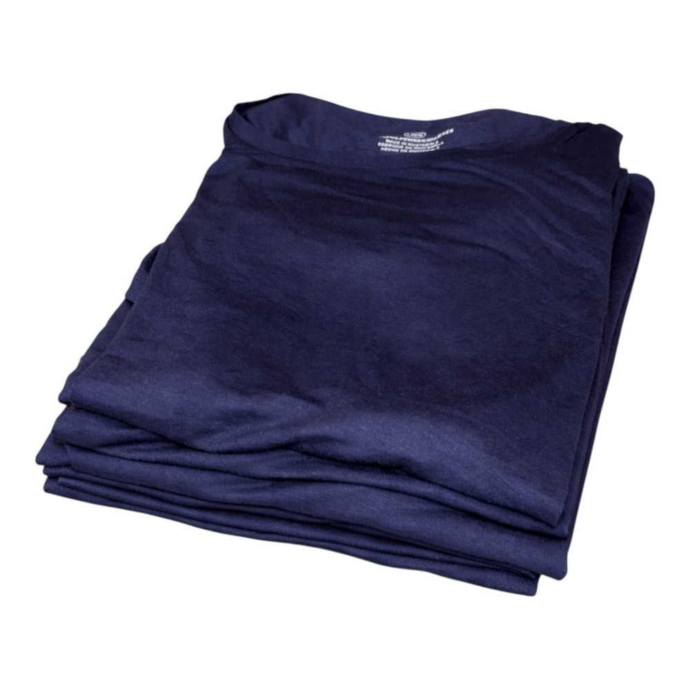 Bundle of 8 Women’s Navy T-Shirts SizeL  Blank Tees for Cricut Print Resell